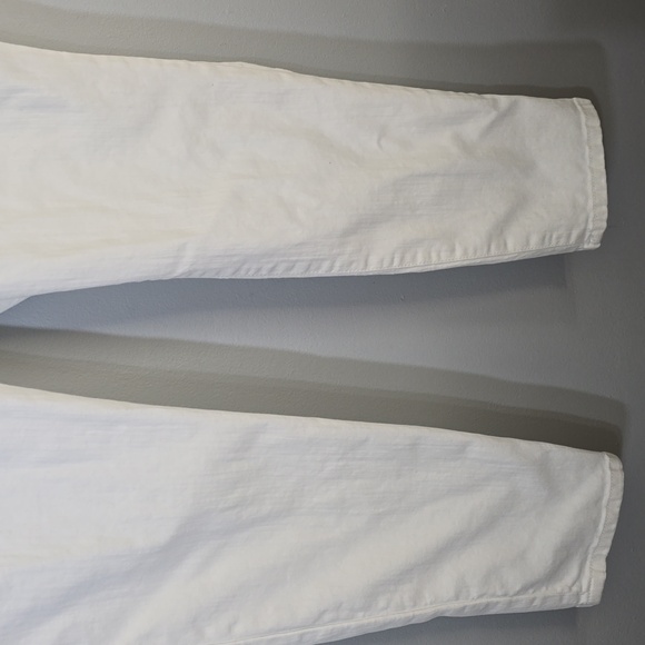 Jessica Simpson Jeans Women's Size 12 White Rolled crop Skinny White Jeans - Picture 3 of 11